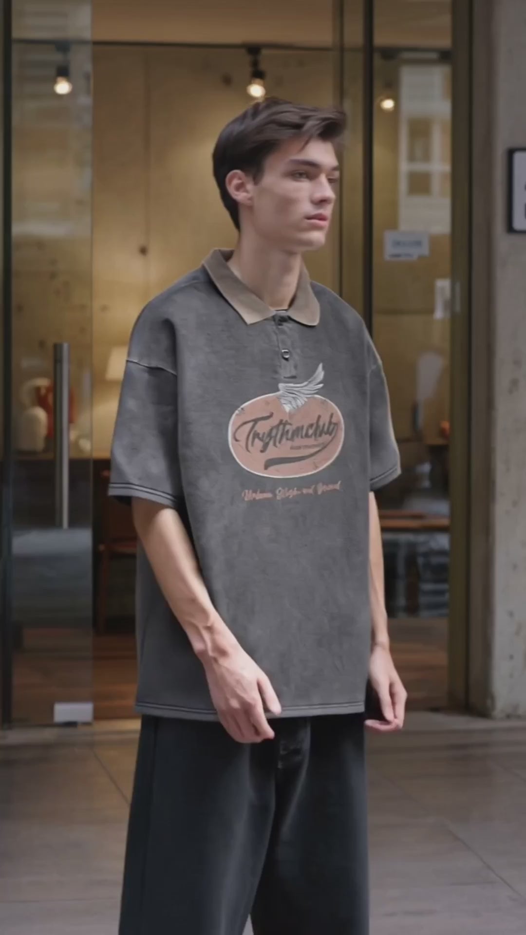 Vintage Washed Cotton Polo Shirts for Men - Summer Tees