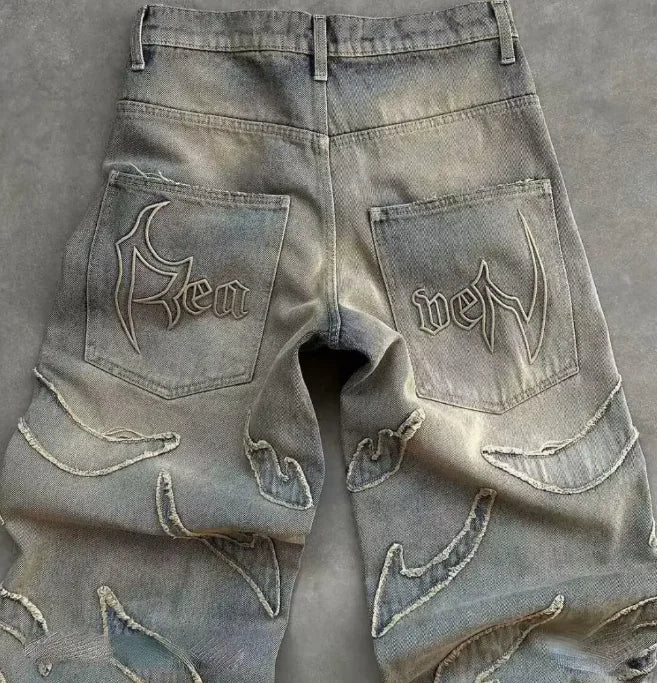 Lychee Aura - Distressed Jeans